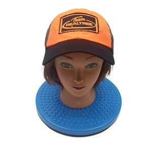 Team Realtree Orange Camouflage Blank Outdoors Snapcack Curved Bill Men Hat Cap